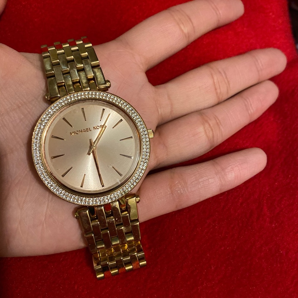 Michael Kors watch with screen protector still on